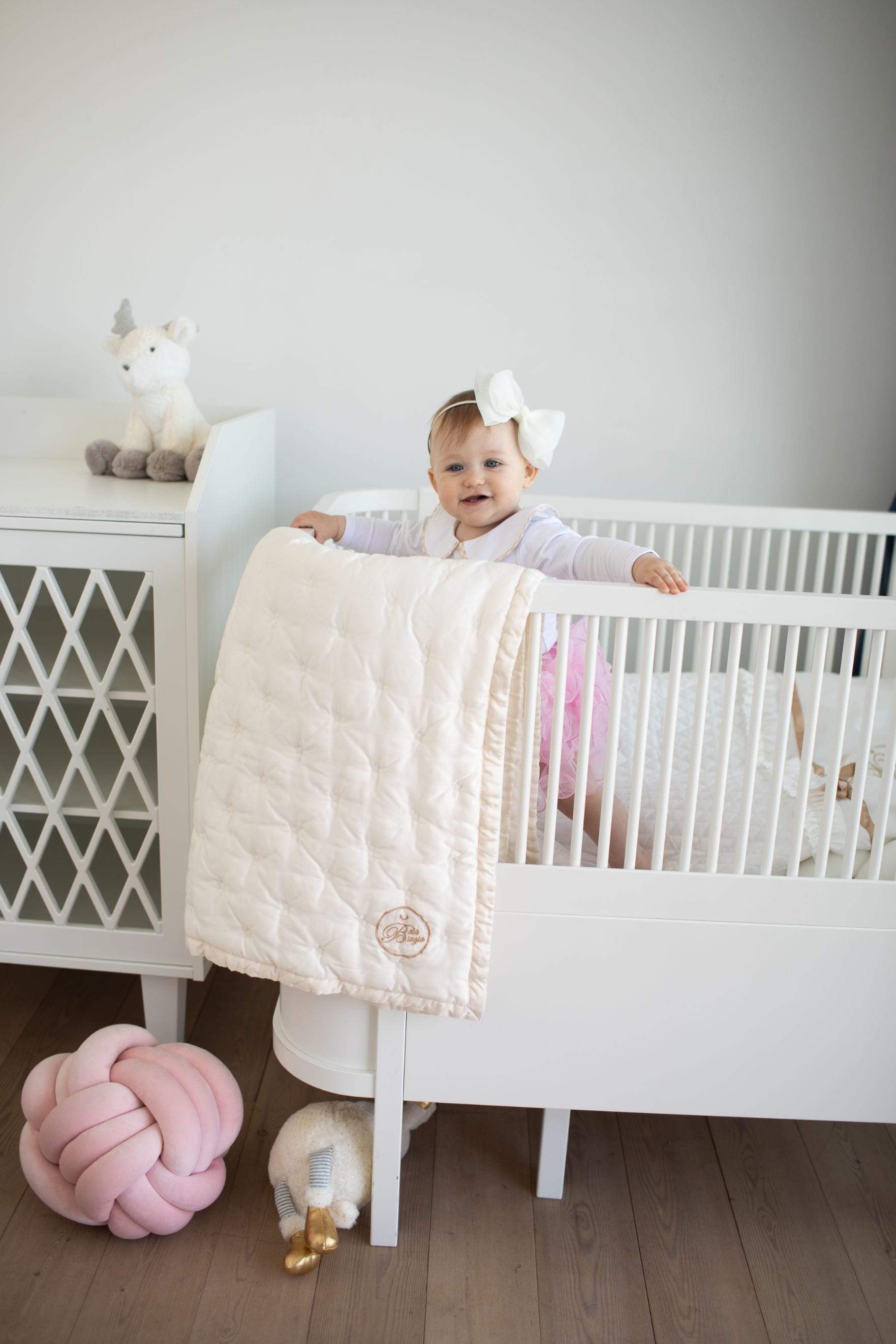 Bebé Biagio Blankets Hvit / 0-4År / Uni Julia - Babyteppe