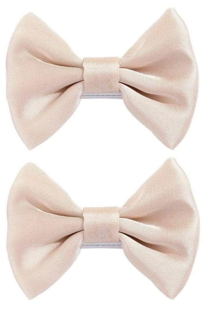 Bebé Biagio Hodeplagg Rosa / 0-2ÅR / Jente Sofie - Satin Hair Clip Duo Sett