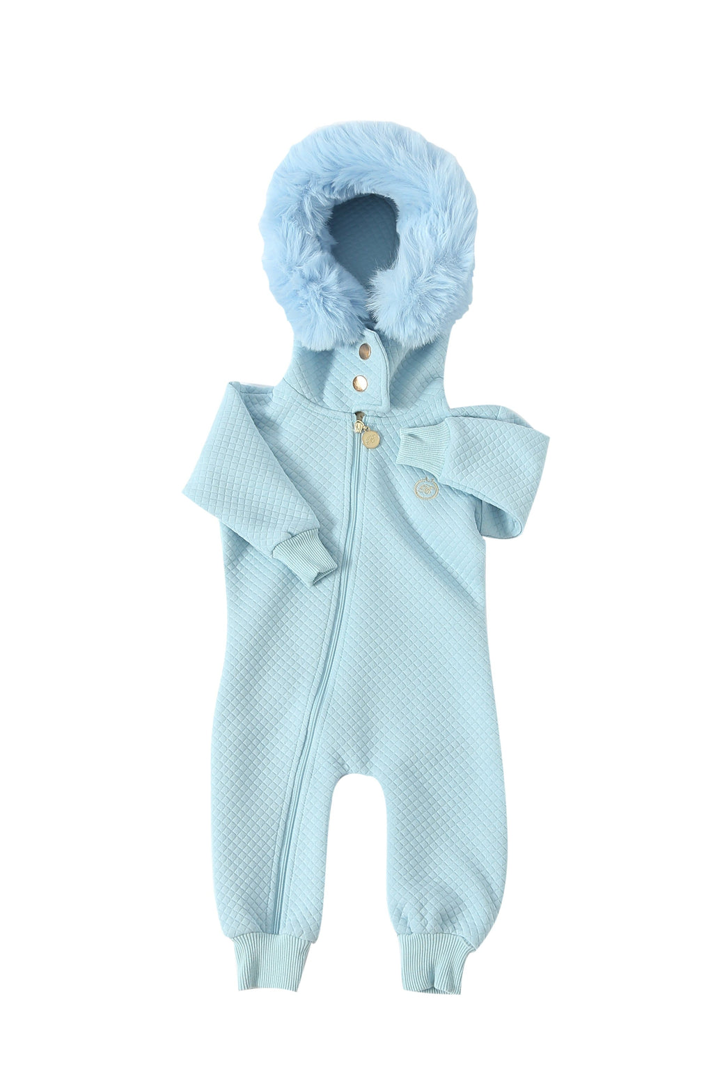 Bebé Biagio Rompers Tesoro - Quilt Heldress - Blå