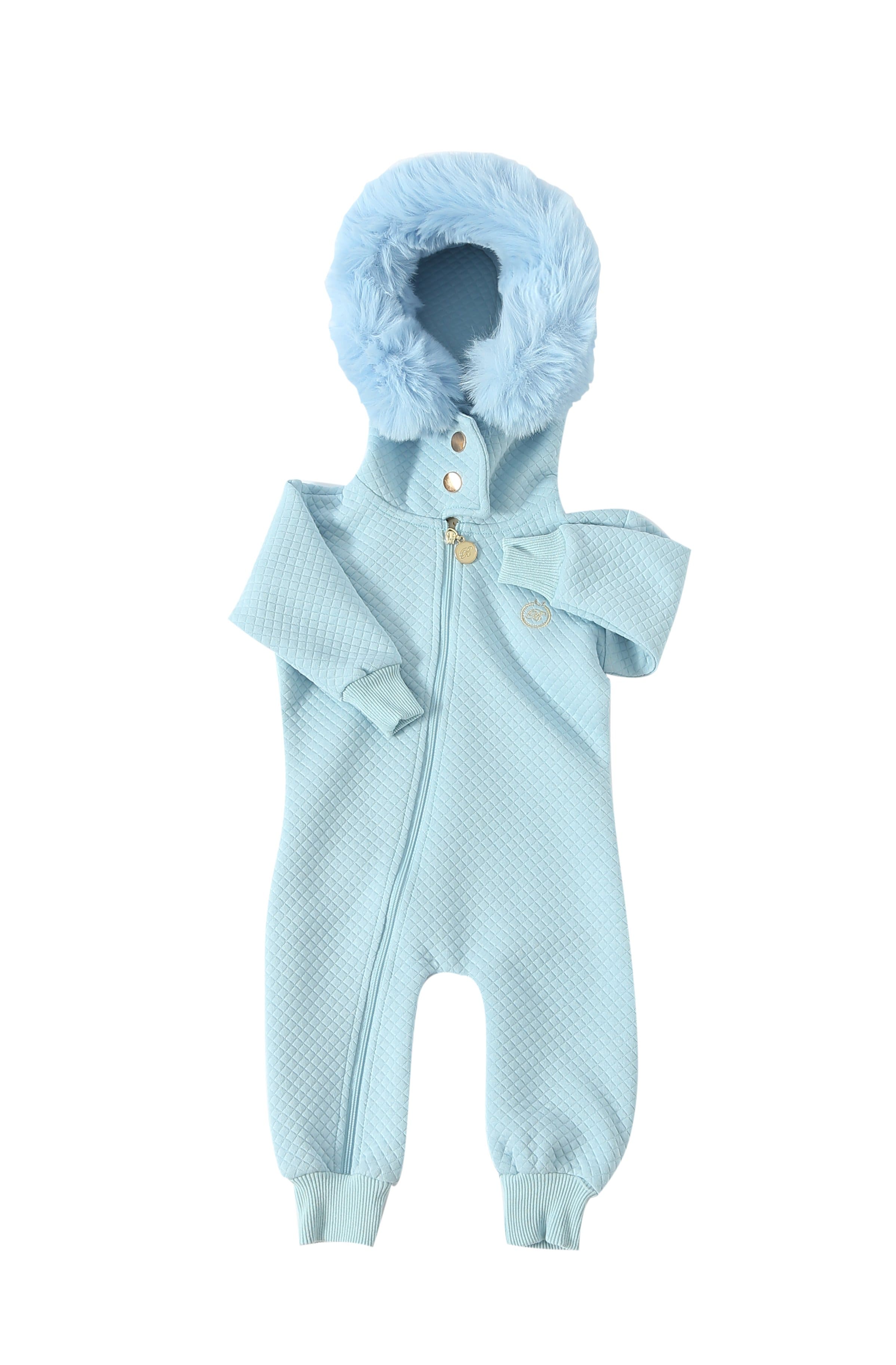 Bebé Biagio Rompers Tesoro - Quilt Heldress - Blå