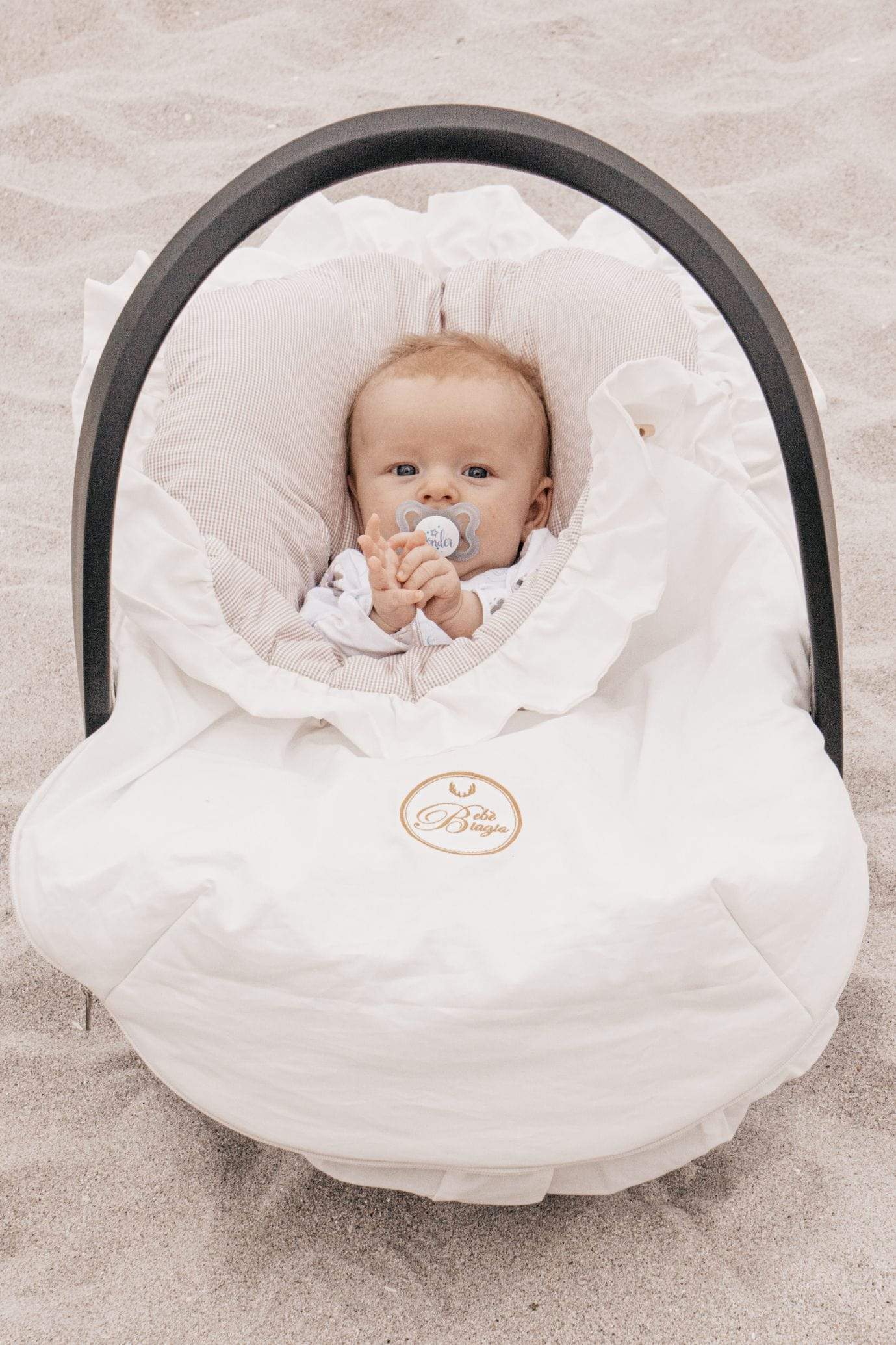 Bebé Biagio Sovepose Hvit / 0-1År / Uni Kaiser - Baby Bilsete Sovepose